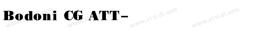 Bodoni CG ATT字体转换